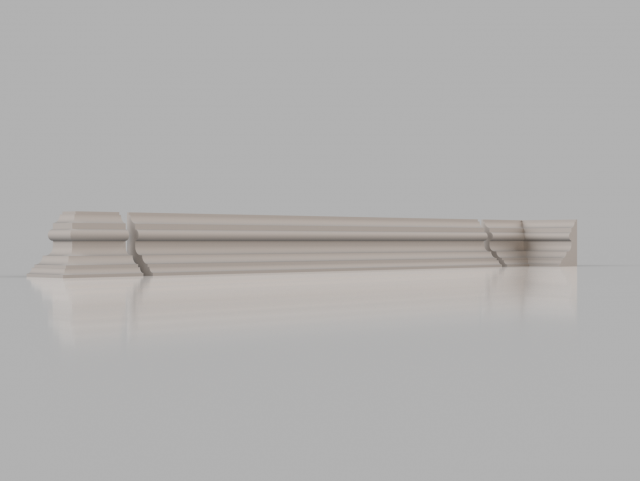 skirting board no 6 from the major series bm6 3D Model .c4d .max .obj .3ds .fbx .stl .blend 