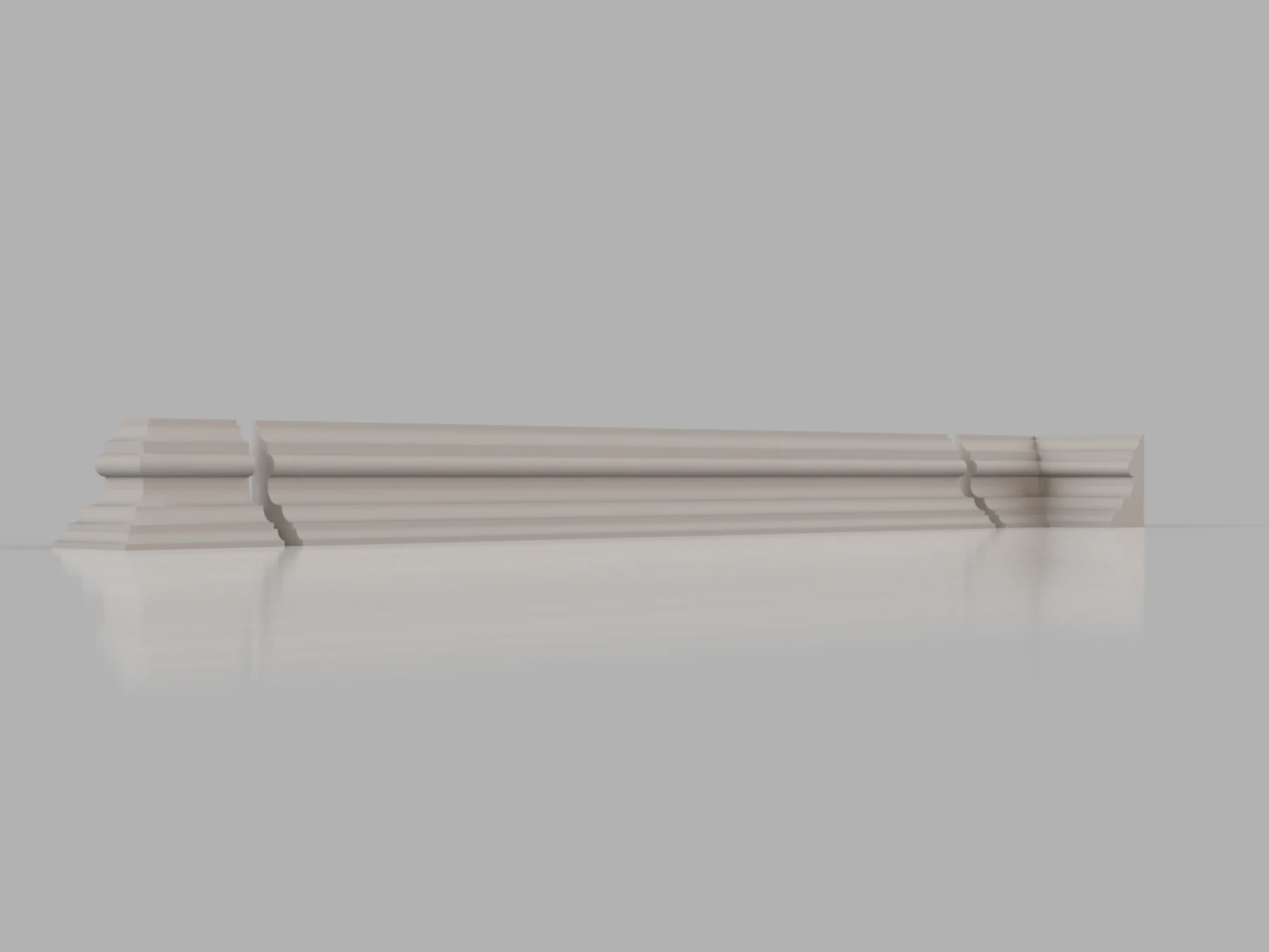 skirting board no 6 from the major series bm6 3D Model .c4d .max .obj .3ds .fbx .stl .blend 