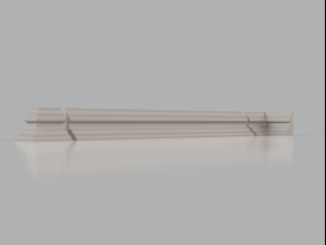 skirting board no 6 from the major series bm6 3D Model