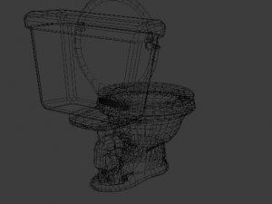 toilet 3D 모델