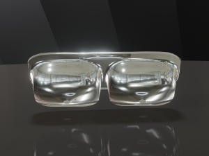 double stainless sink Model 3D