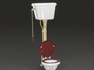 high-tank toilet 3D Модель