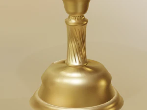 candle holder with glob 3D Model