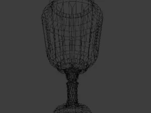 candle holder with glob 3D Model
