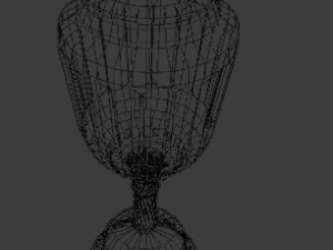 candle holder with glob 3D मॉडल