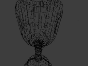 candle holder with glob 3D Model