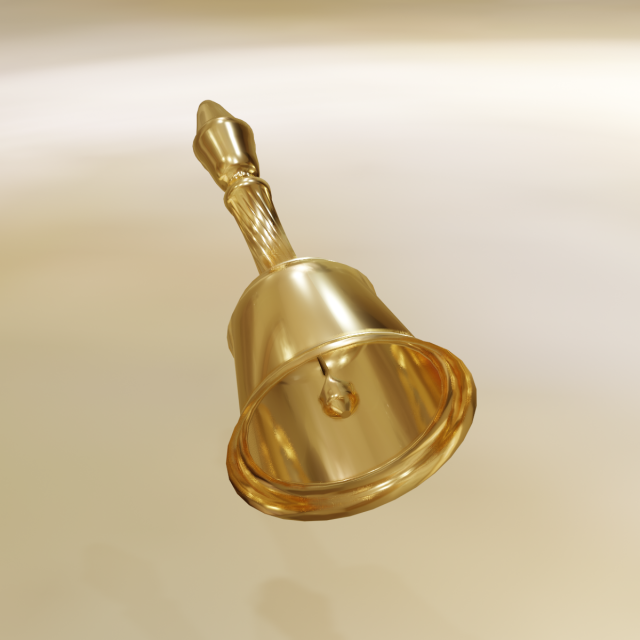 hand bell Modello 3D .c4d .max .obj .3ds .fbx .stl .blend 