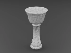 pedestal floral resistido Modelo 3D