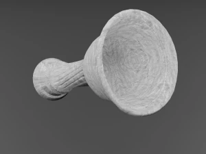 weathered floral pedestal 3D Model