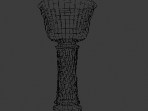 weathered floral pedestal 3Dモデル