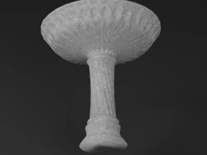 weathered bird bath 3D Model