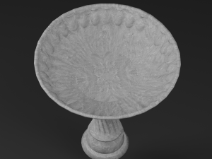weathered bird bath 3D 모델