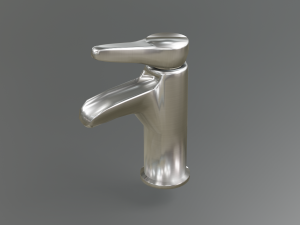 waterfall faucet chrome 3D Model