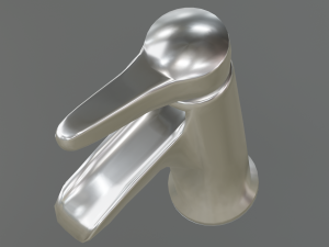 waterfall faucet chrome 3D Модель