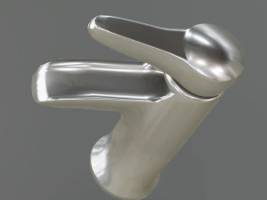 waterfall faucet chrome 3D Model