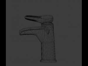 waterfall faucet chrome 3D Модель