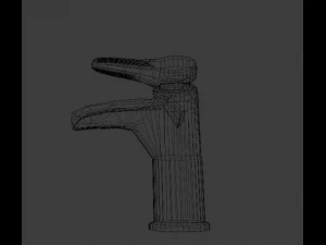 waterfall faucet chrome 3D Model