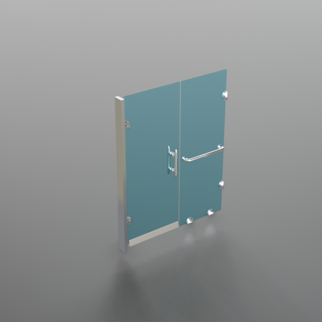 frameless shower door 3D Model .c4d .max .obj .3ds .fbx .stl .blend 