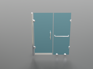 frameless shower door 3D Model