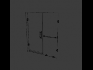 frameless shower door 3D Model