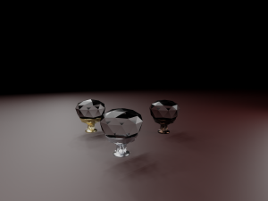 glass cabinet pulls 3D Model