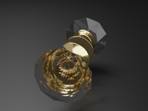 glass door handle 3D Model