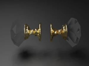 glass door handle 3D Model