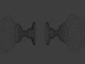 glass door handle 3D Model