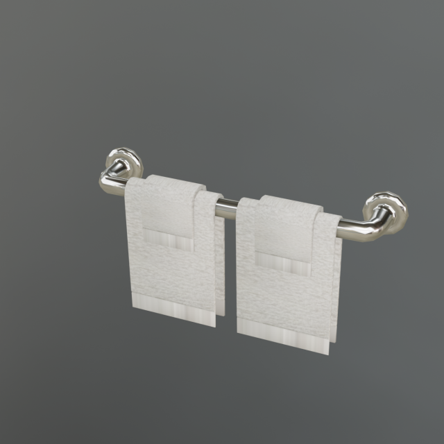 towel bar 3D Model .c4d .max .obj .3ds .fbx .stl .blend 