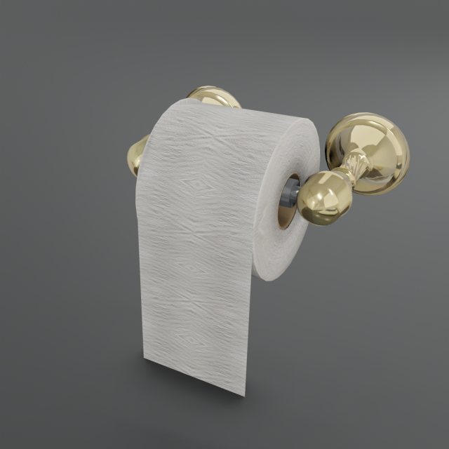 toilet paper holder Model 3D .c4d .max .obj .3ds .fbx .stl .blend 