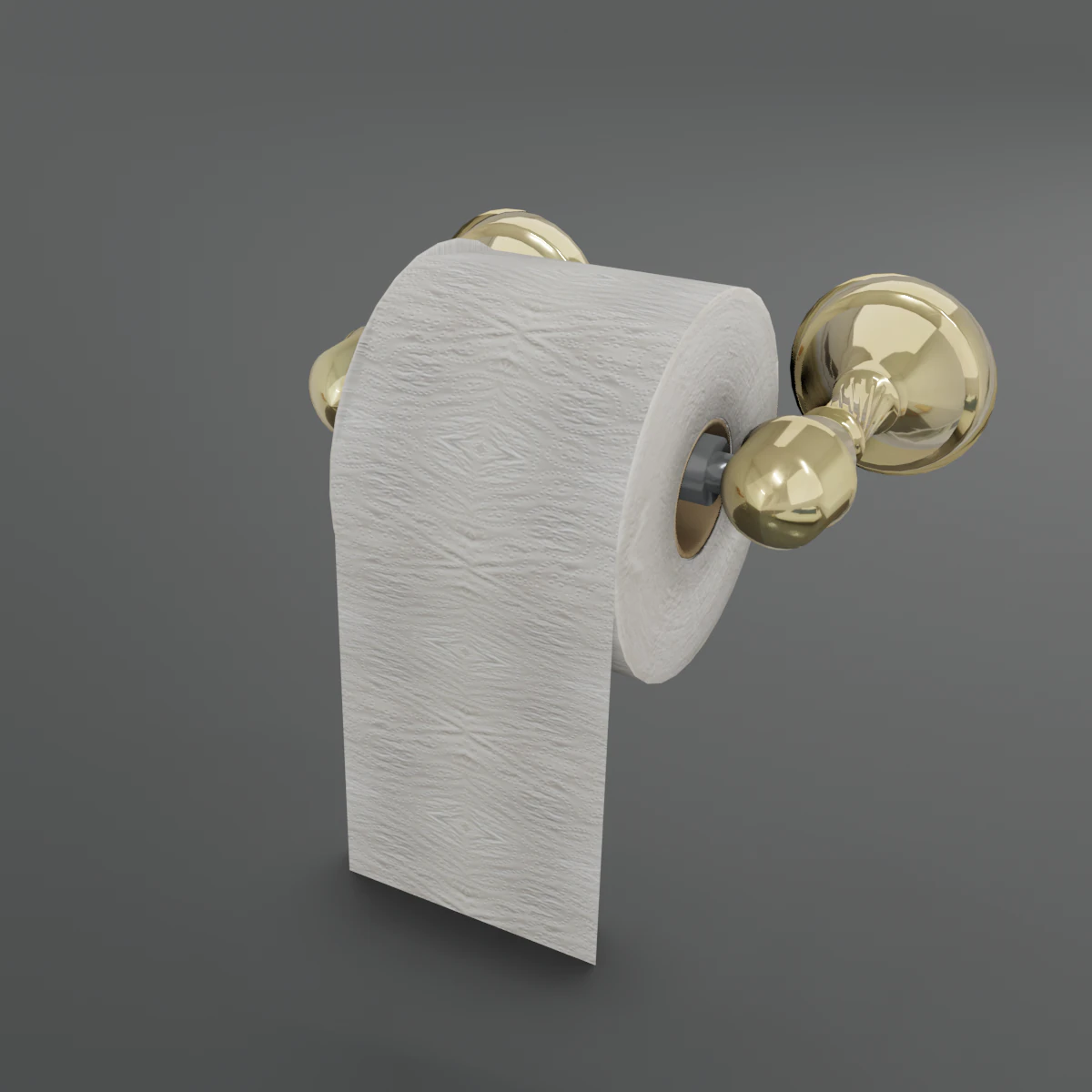 toilet paper holder 3D Model .c4d .max .obj .3ds .fbx .stl .blend