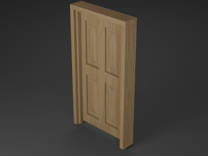 oak door 3D Model