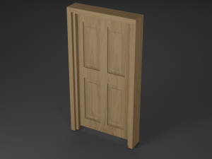oak door 3D Model