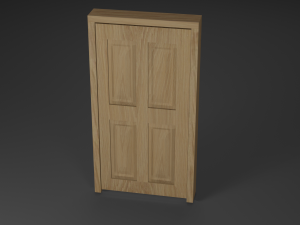 oak door 3D Model