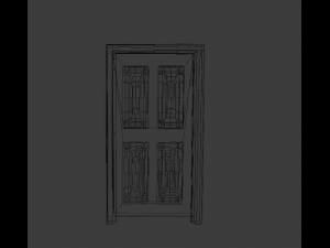 oak door 3D Model