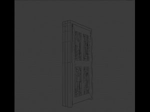 oak door 3D Model