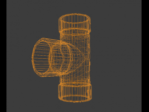 dwv tee 3D मॉडल