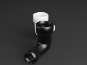dwv closet bend Model 3D