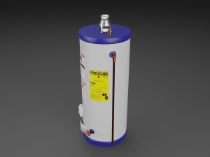 hot water tank gas 3D Model