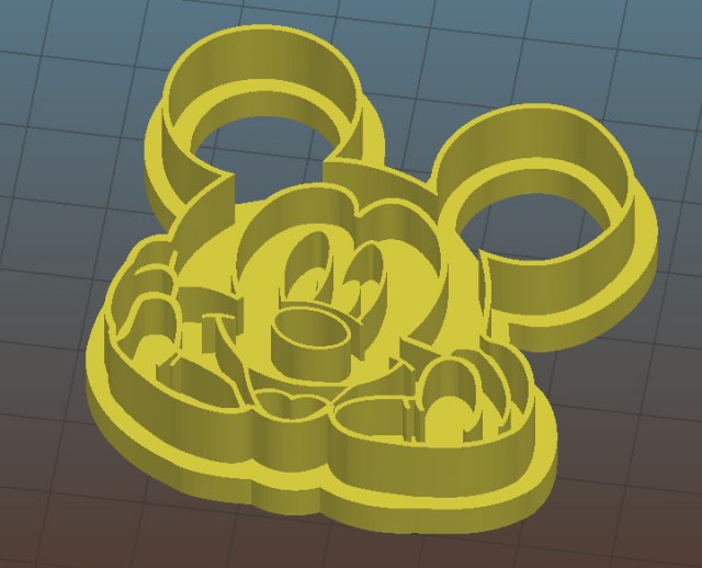 mickey cookie new model 3D Print Model .c4d .max .obj .3ds .fbx .stl .blend 