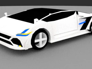 концепт суперкара 3D Модель