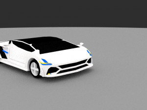 supercar desnom concept 3D Model