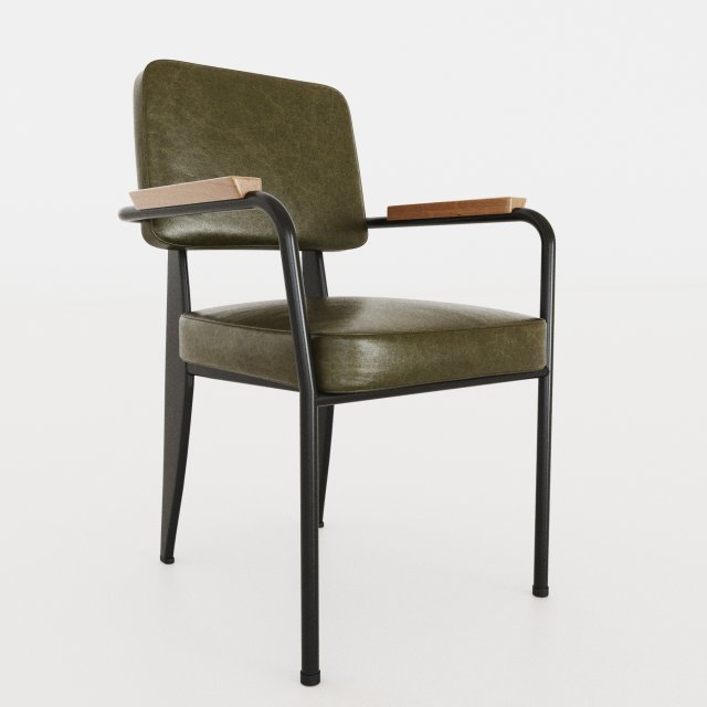 prouvestandartchair 3D 模型 .c4d .max .obj .3ds .fbx .stl .blend 