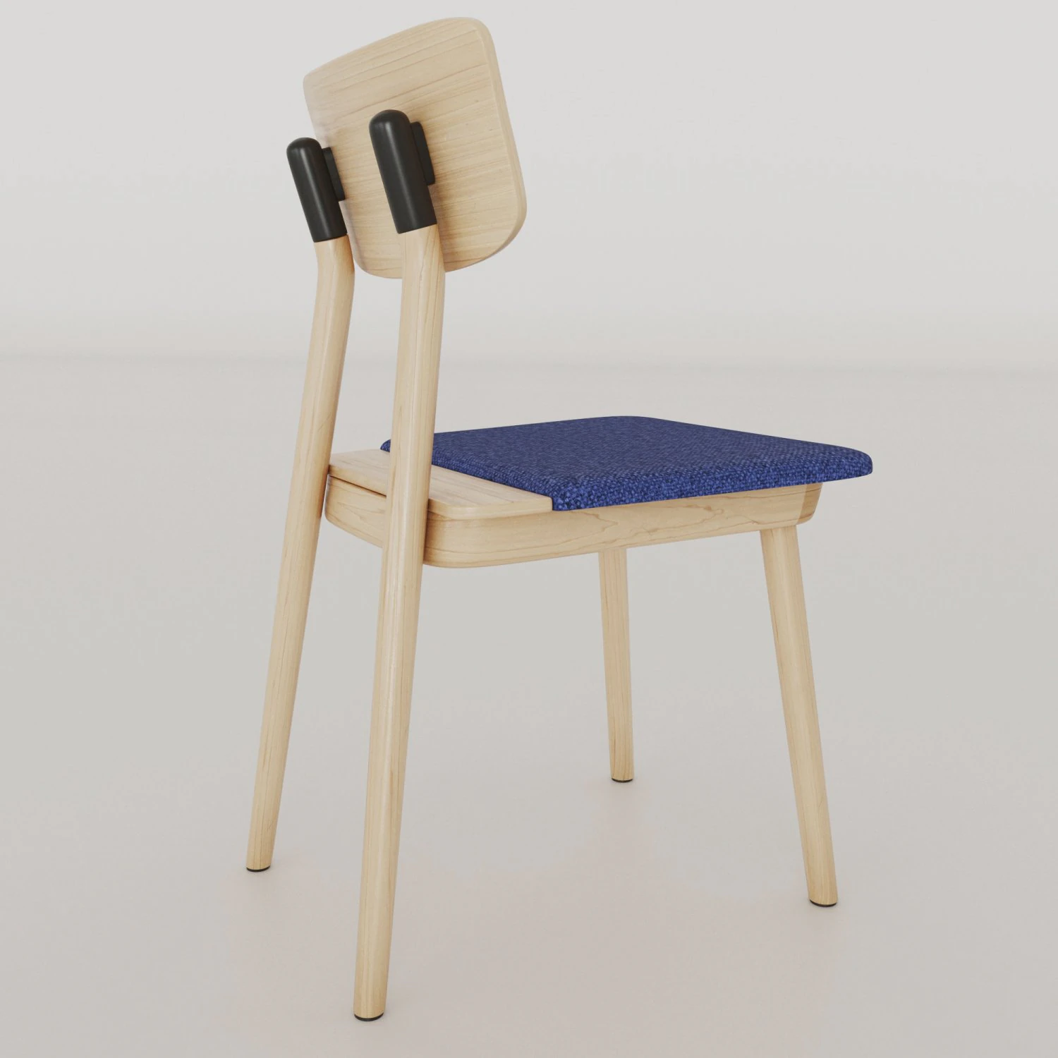 clip chair solid ash wood 3D Model .c4d .max .obj .3ds .fbx .stl .blend 
