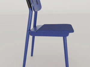 clip chair solid ash wood 3D Model