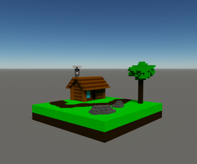 forest house Model 3D .c4d .max .obj .3ds .fbx .stl .blend 