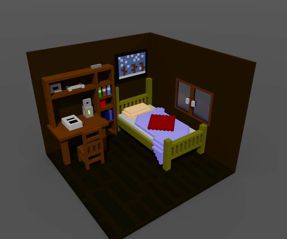 foresters house 3D Model .c4d .max .obj .3ds .fbx .stl .blend 
