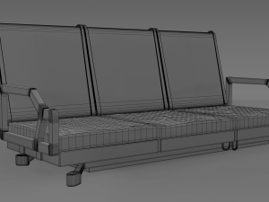scifi institute couch 3D मॉडल