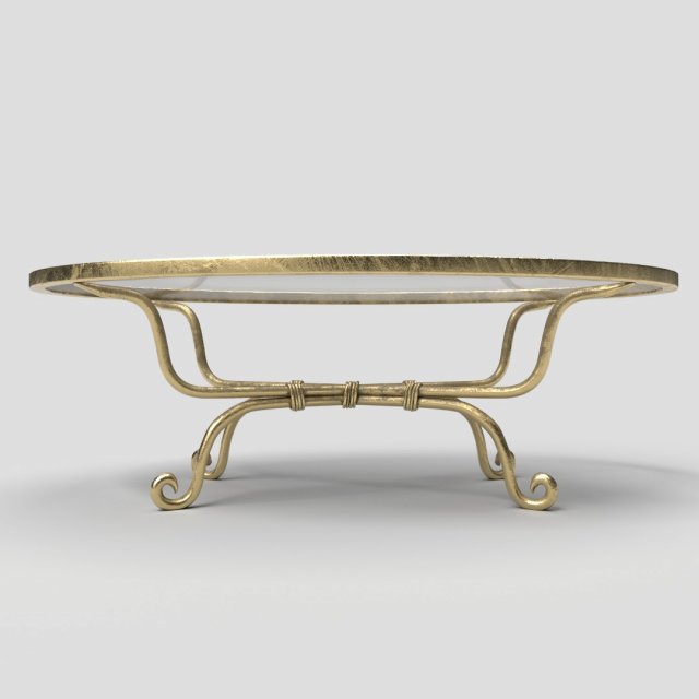 decorative wrought iron coffee table 3Dモデル .c4d .max .obj .3ds .fbx .stl .blend 