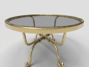 decorative wrought iron coffee table 3Dモデル